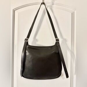 Coach Leather Messenger Flap Shoulder Bag Vintage